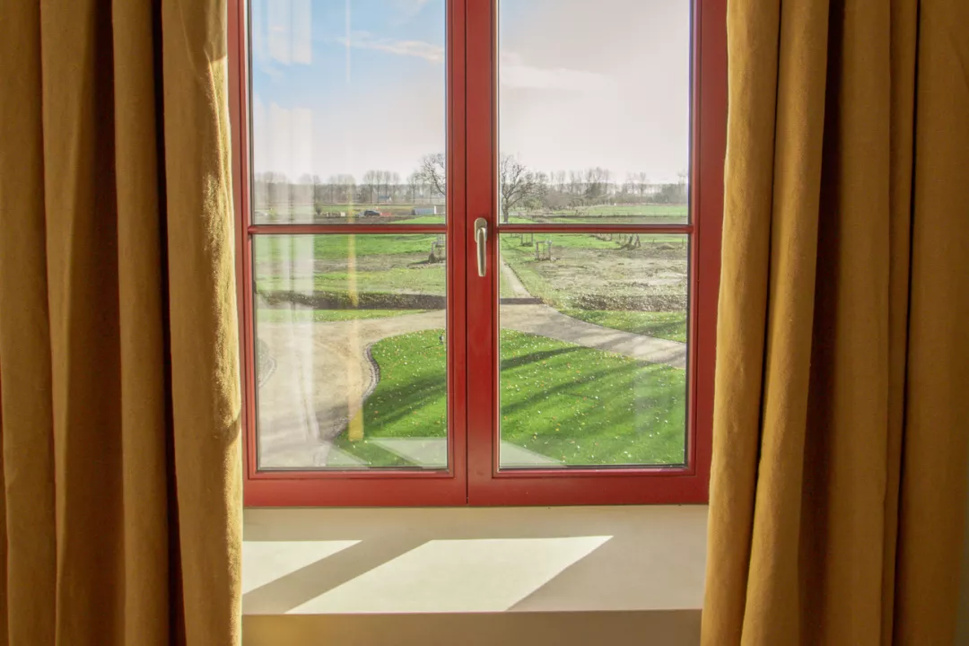 Garden view from room in B&B